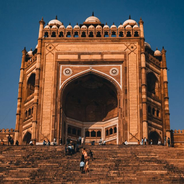 Travelers exploring North India