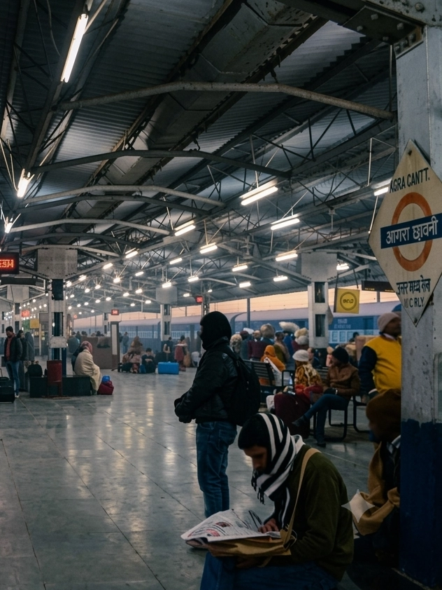 Travelers exploring North India
